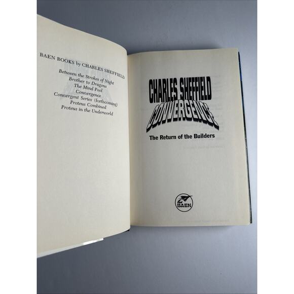 1997 "Convergence" Charles Scheffield, Baen Books-Science Fiction 1st HC DJ VG - Picture 8 of 11